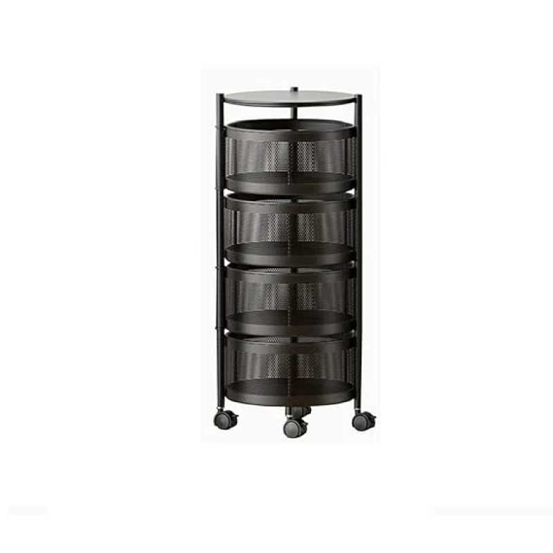 4 Layer Round Shape Kitchen Rack (360° Rotating) - Image 3
